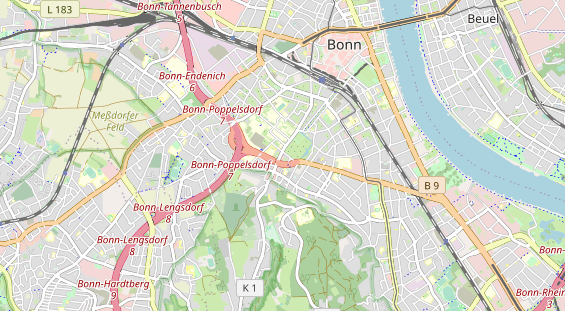 physical therapy on map
