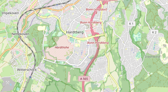 physical therapy on map