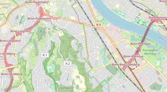 physical therapy on map