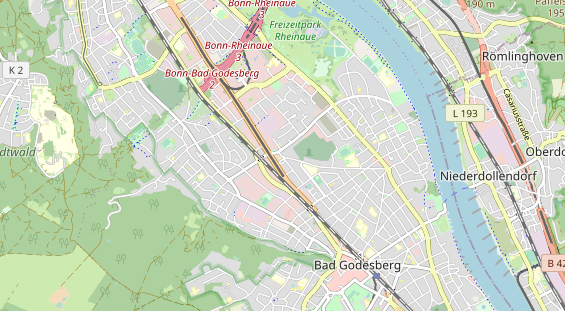 physical therapy on map