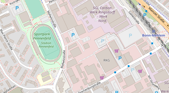 Physiotherapie auf Satellitenbild