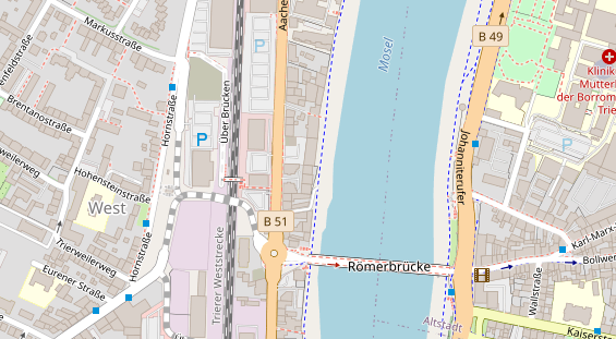 Physiotherapie auf Satellitenbild