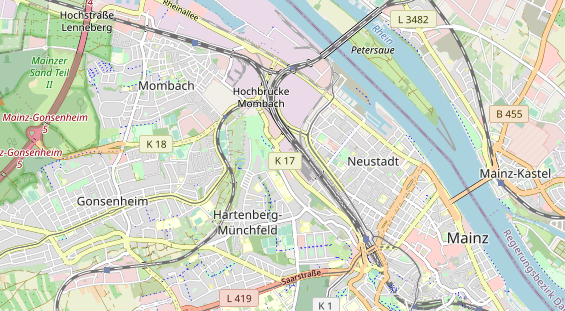 physical therapy on map