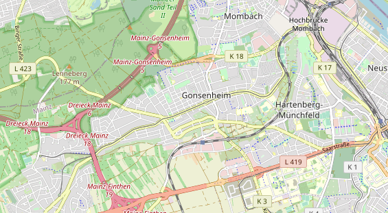 physical therapy on map