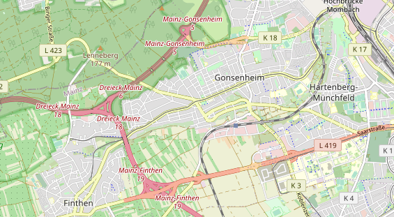 physical therapy on map