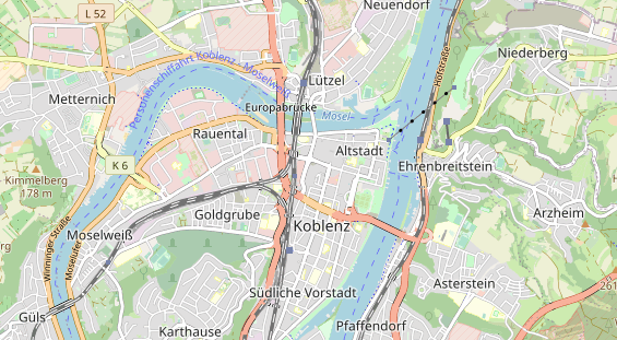 physical therapy on map