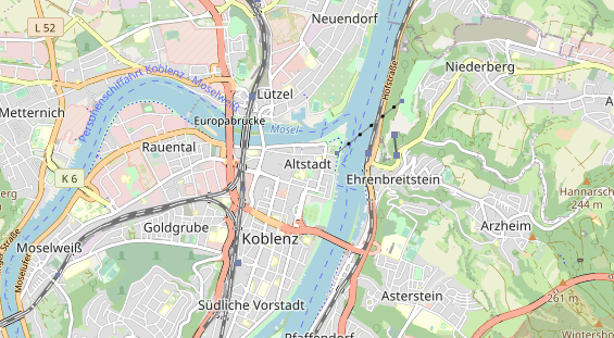 physical therapy on map