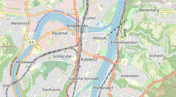 physical therapy on map