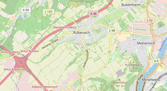 physical therapy on map