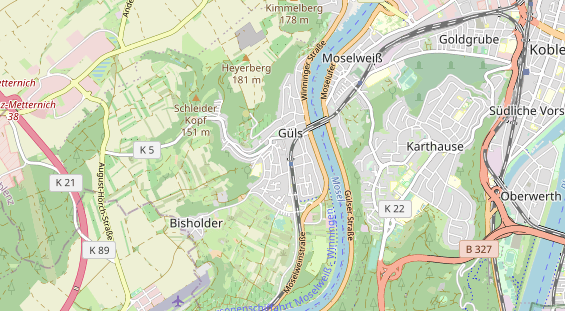 physical therapy on map