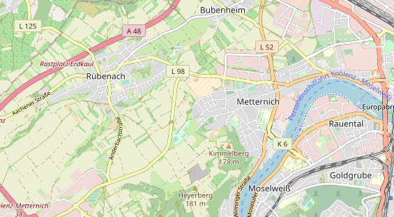 physical therapy on map