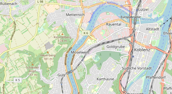 physical therapy on map