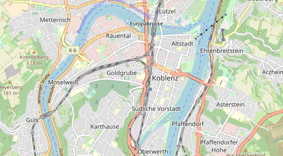 physical therapy on map