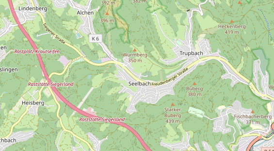 physical therapy on map