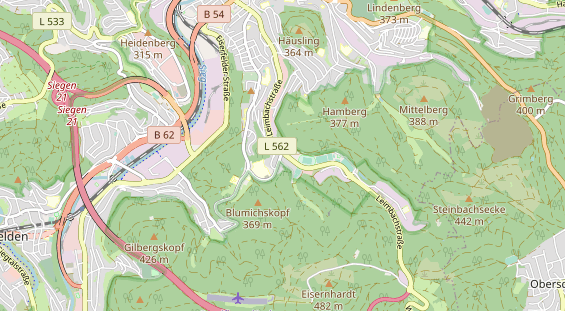 physical therapy on map