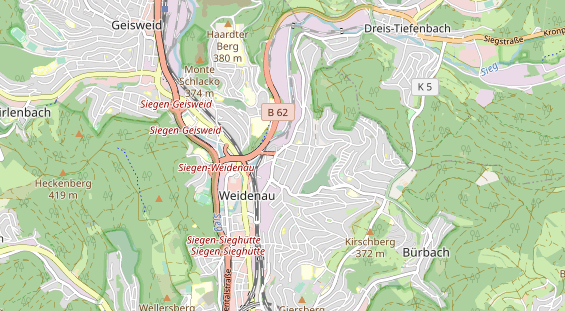 physical therapy on map