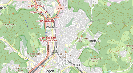 physical therapy on map