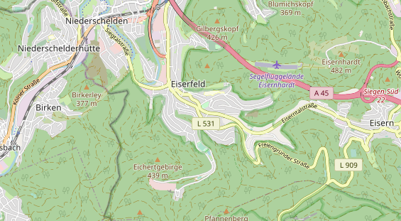 physical therapy on map