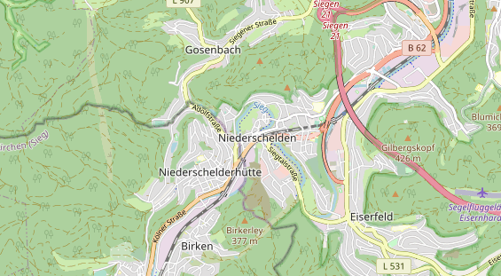 physical therapy on map