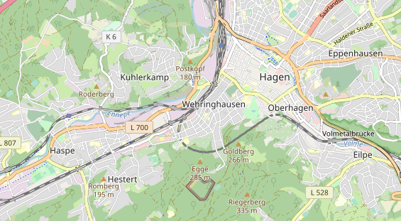 physical therapy on map