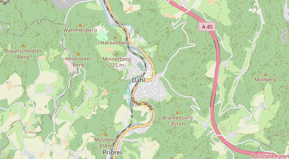 physical therapy on map