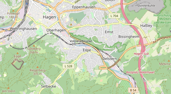 physical therapy on map