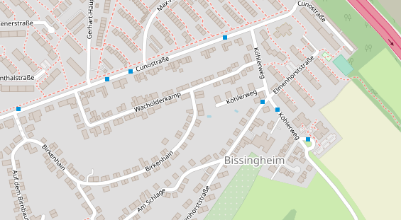 Physiotherapie auf Satellitenbild