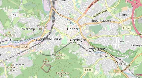 physical therapy on map