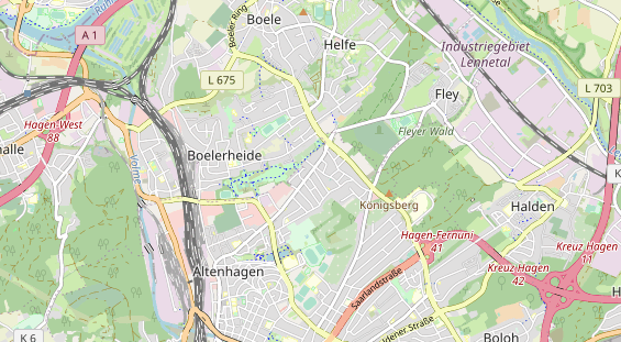 physical therapy on map