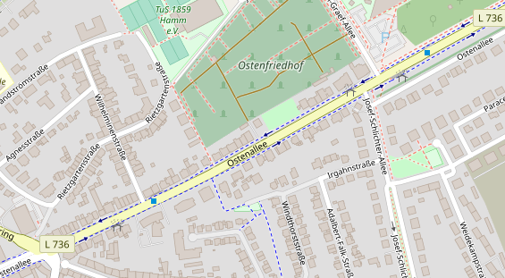 Physiotherapie auf Satellitenbild