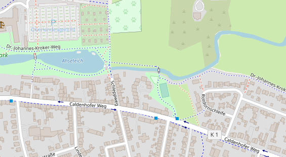 Physiotherapie auf Satellitenbild