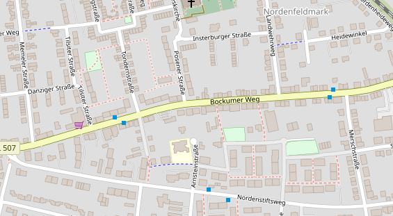 Physiotherapie auf Satellitenbild