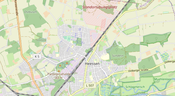 physical therapy on map
