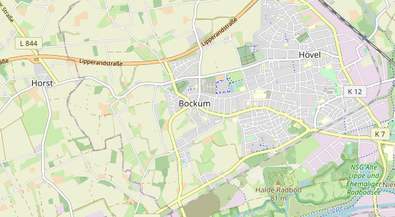 physical therapy on map