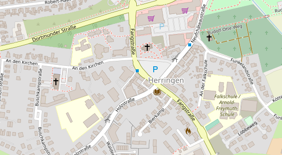 Physiotherapie auf Satellitenbild