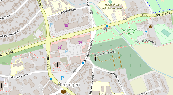 Physiotherapie auf Satellitenbild