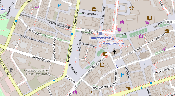 Physiotherapie auf Satellitenbild