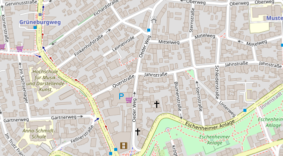 Physiotherapie auf Satellitenbild