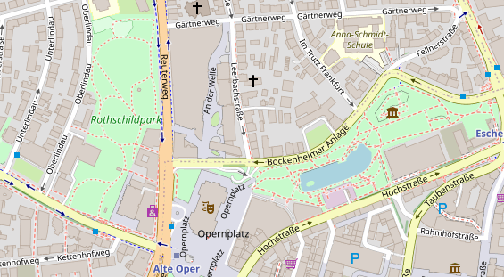 Physiotherapie auf Satellitenbild