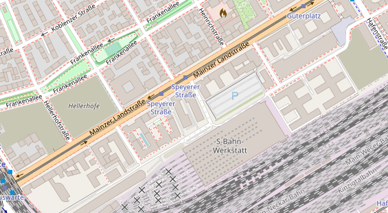 Physiotherapie auf Satellitenbild