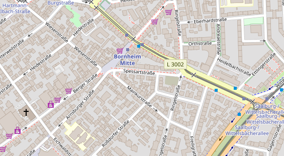 Physiotherapie auf Satellitenbild