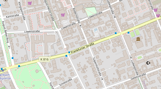 Physiotherapie auf Satellitenbild