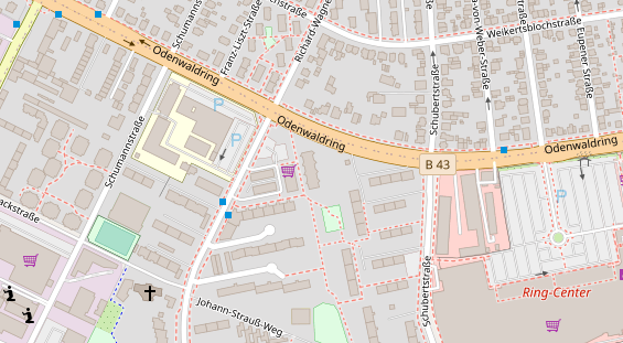 Physiotherapie auf Satellitenbild