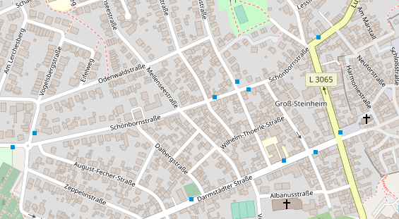 Physiotherapie auf Satellitenbild