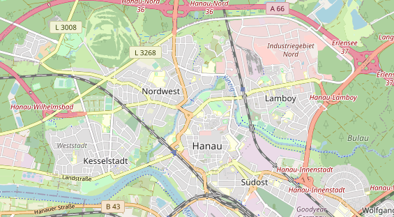 physical therapy on map