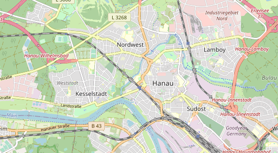 physical therapy on map