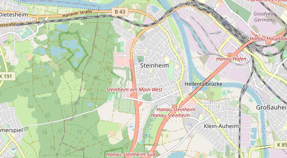 physical therapy on map