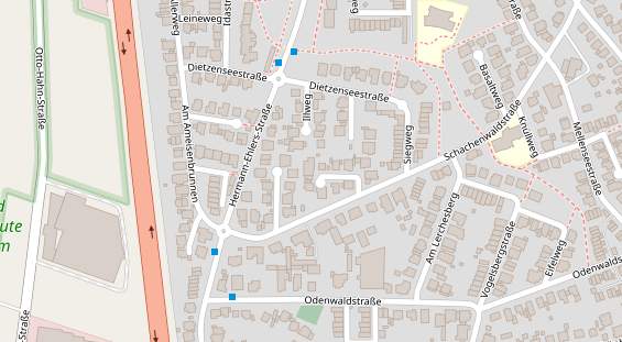 Physiotherapie auf Satellitenbild