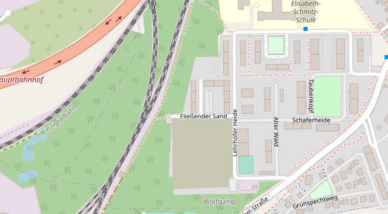 Physiotherapie auf Satellitenbild