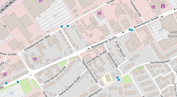 Physiotherapie auf Satellitenbild